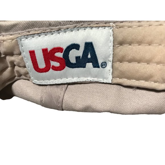 USGA MEMBER  U.S. Open 2016 Oakmont Beige Golf Cap Hat Lid Trucker Adjustable St - Picture 7 of 7